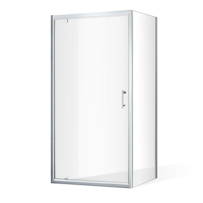 Otváracie jednokrídlové sprchové dvere OBDO1 s pevnou stenou OBB