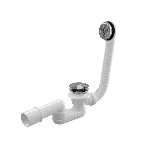 Vaničkový sifón VIKI LUX - CLICK CLACK - chróm