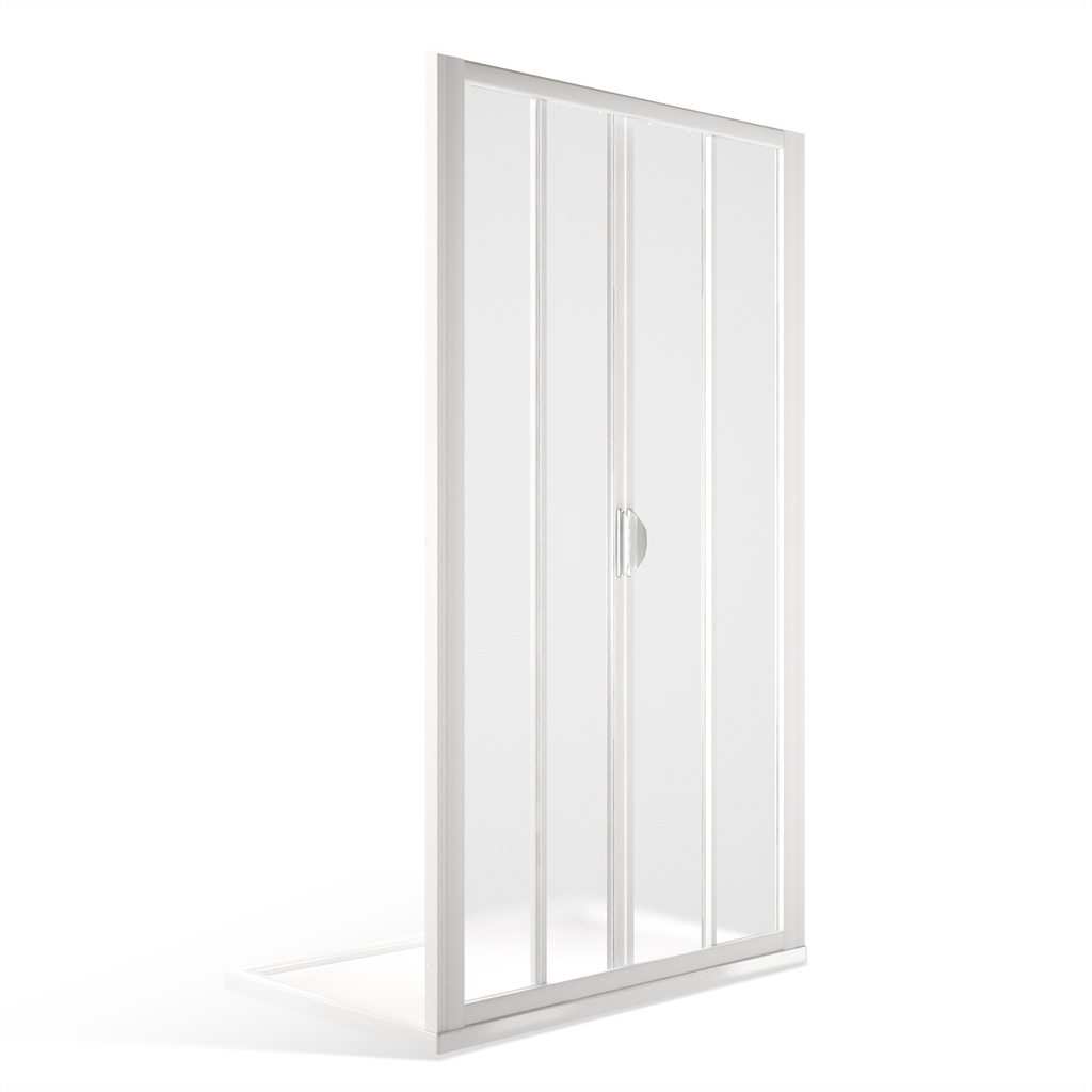 Posuvné sprchové dveře SMD2 pro instalaci do niky v provedení bílá