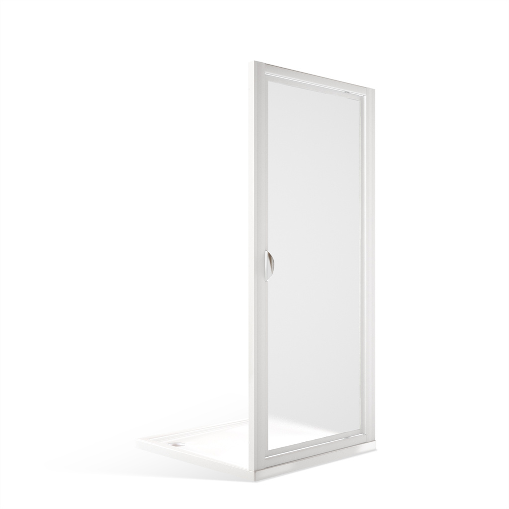 Sprchové dveře jednokřídlé SMDO1 pro instalaci do niky v provedení bílá